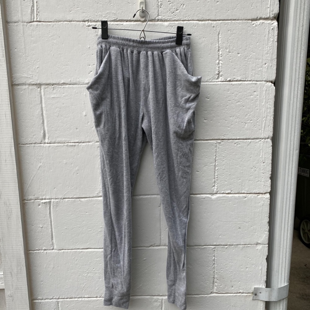 Free People High Waisted Grey Joggers